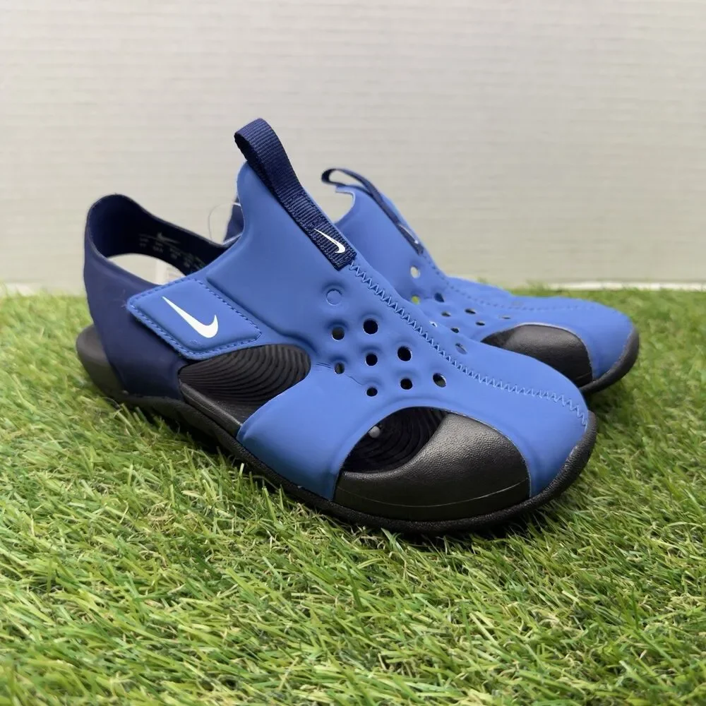Nike Sunray Protect 2 PS Signal Blue Sandals 943826-403 Youth Size 1Y Kids